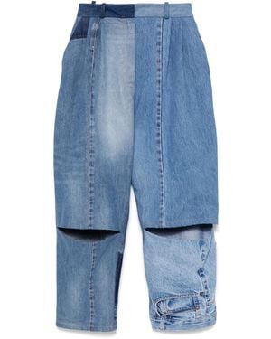 A.W.A.K.E. MODE Jeans mit Cut-Outs - Blau