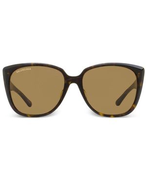 Balenciaga Alternative Fit Sunglasses - Brown