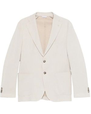 Manuel Ritz Veste En Laine Boutonnée - White