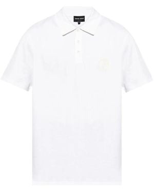 Giorgio Armani Logo-Embroidered Polo Shirt - Weiß