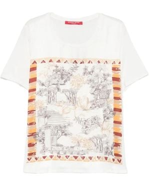 Marina Rinaldi Patterned T-Shirt - White