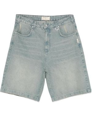 RETERNITY Short À Effet Usé - Blue