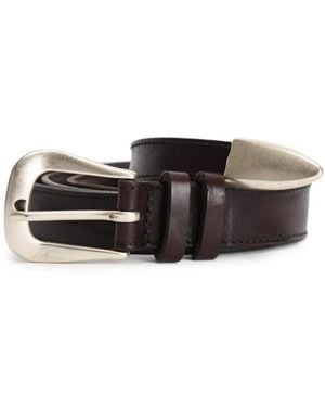 Orciani Cinturón Con Estilo Western - Blanco