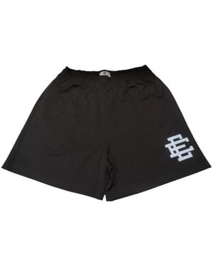 Eric Emanuel Ee Basic Logo-Print Shorts - Black
