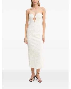 Bardot Braya Cut-Out Midi Dress - White