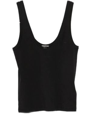 Tom Ford Ribbed Tank Top - Black