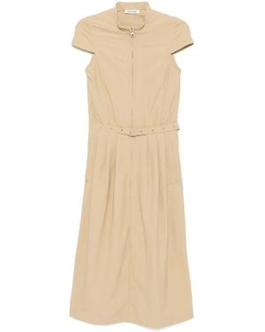 Low Classic Recycled-Nylon High-Neck Dress - Natural