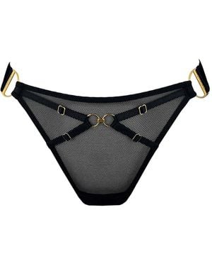 Bordelle Nara Mesh Thong - Black