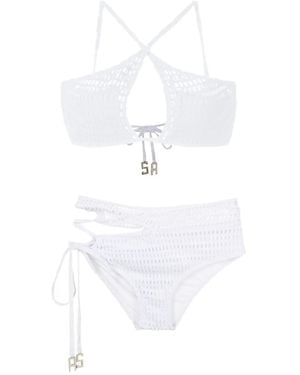 Amir Slama Bikini Con Apertura A Goccia - Bianco