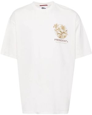 President's Floral-Print Cotton T-Shirt - White