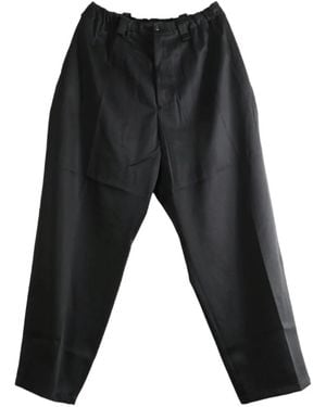 Willy Chavarria Os Toluca Elasticated Pleated Pants - Black