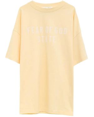 Fear Of God Logo T-Shirt - Natural