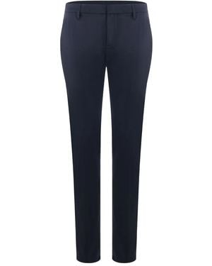 Dondup Spiritissimo Button-Fastening Tapered Trousers - Blue
