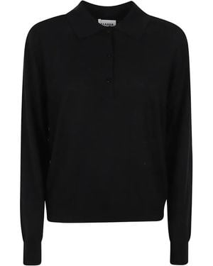 P.A.R.O.S.H. Polo-Collar Sweater - Black