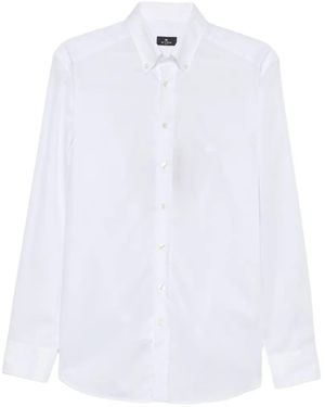 Etro Camicia Con Ricamo - Bianco