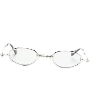 Kuboraum Occhiali Da Sole Ovali - Bianco