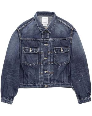Visvim Jeansjacke Im Distressed-Look - Blau