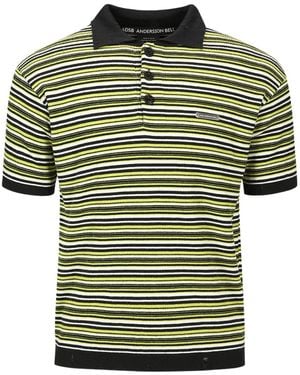 ANDERSSON BELL Striped Polo Shirt - Green