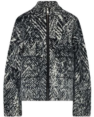 Liu Jo Chaqueta Bómber De Punto En Jacquard - Negro