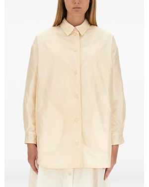 Aspesi Classic-Collar Long-Sleeve Shirt - White