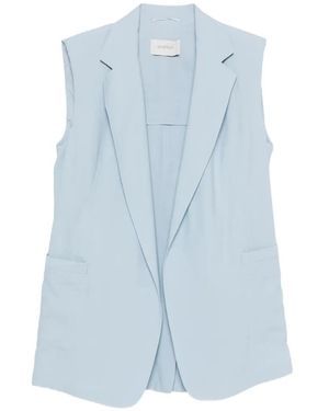 Sportmax Spxmaggio Oversized Gilet - Blue