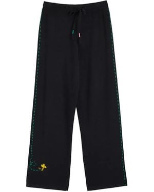 Chinti & Parker Peanuts Wide-Leg Track Trousers - Blue