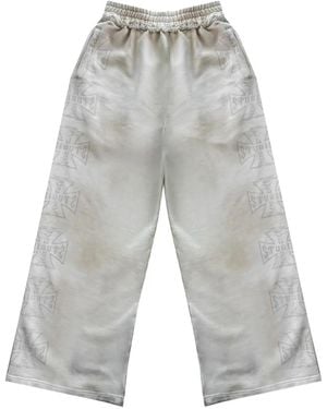 77 Studios Thrash Logo-Print Track Trousers - White