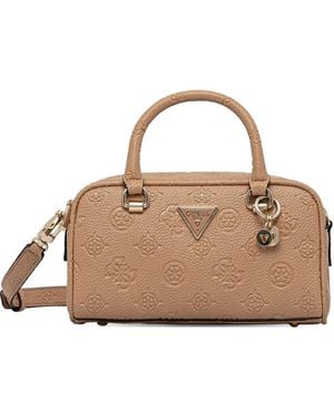 Guess Crossbodytas Met Logoplakkaat - Naturel