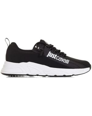 Just Cavalli Zip-Detail Trainers - Black