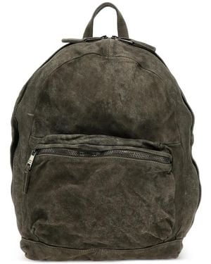 Giorgio Brato Zip-Fastening Leather Backpack - Green