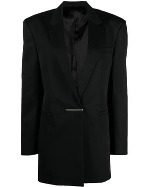 Givenchy Blazer Con Revers A Lancia - Nero