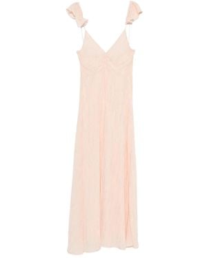 forte_forte Ruffled-Detail Maxi Dress - White