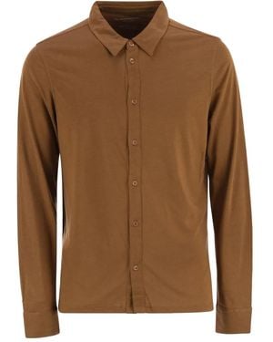 Majestic Filatures Camicia A Maniche Lunghe - Marrone