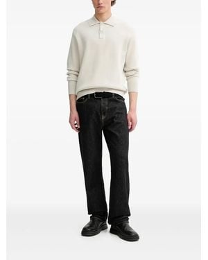 Samsøe & Samsøe Sanino Polo-Neck Knitted Jumper - White