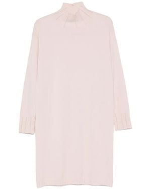 Fabiana Filippi Embellished-Trim Mini Dress - Pink