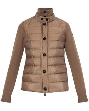 Moncler パネル カーディガン - ブラウン
