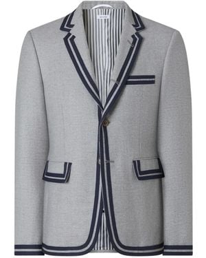 Thom Browne Wool Flannel Cricketing Sportcoat - Gray