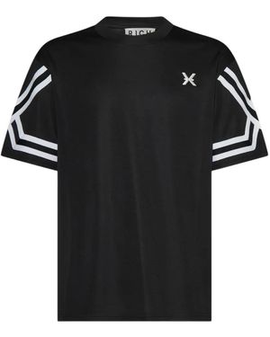 John Richmond T-Shirt Met Logopatch - Zwart