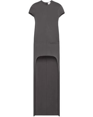 Courreges Circle-Edged Maxi Dress - Gray