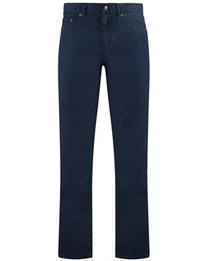 GANT Logo-Patch Straight-Leg Jeans - Blue