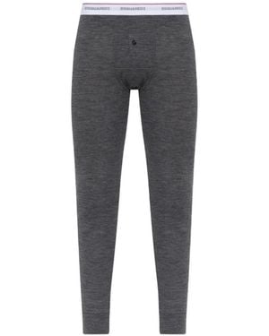 DSquared² Pantalones De Pijama Con Logo En La Cinturilla - Gris