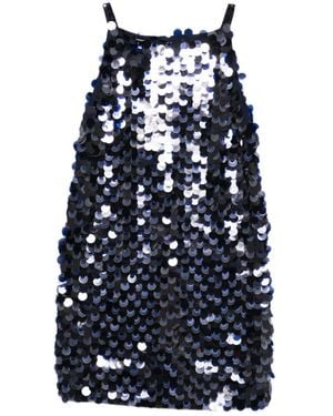 P.A.R.O.S.H. Sequin-Embellished Mini Dress - Blue