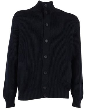 FILIPPO DE LAURENTIIS Cardigan En Laine Mérinos - Blue