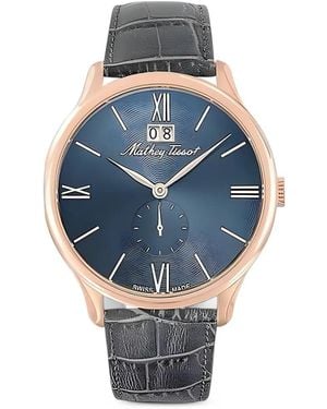Mathey-Tissot Edmond 42Mm Watch - Blue