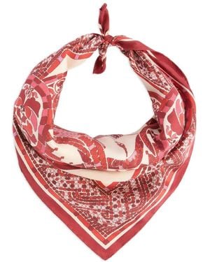 La DoubleJ Printed Foulard Scarf - Pink