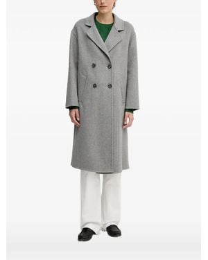 GAUDI Double-Breasted Coat - Gray