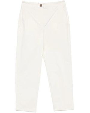 Marella Button Trousers - White