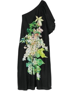 Psophia Floral-Print One-Shoulder Maxi Dress - Green