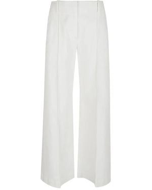 Brunello Cucinelli Pressed-Crease Pants - White