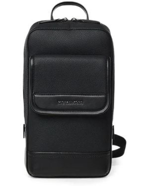 Michael Kors Jet Set Pebbled Sling Backpack - Black